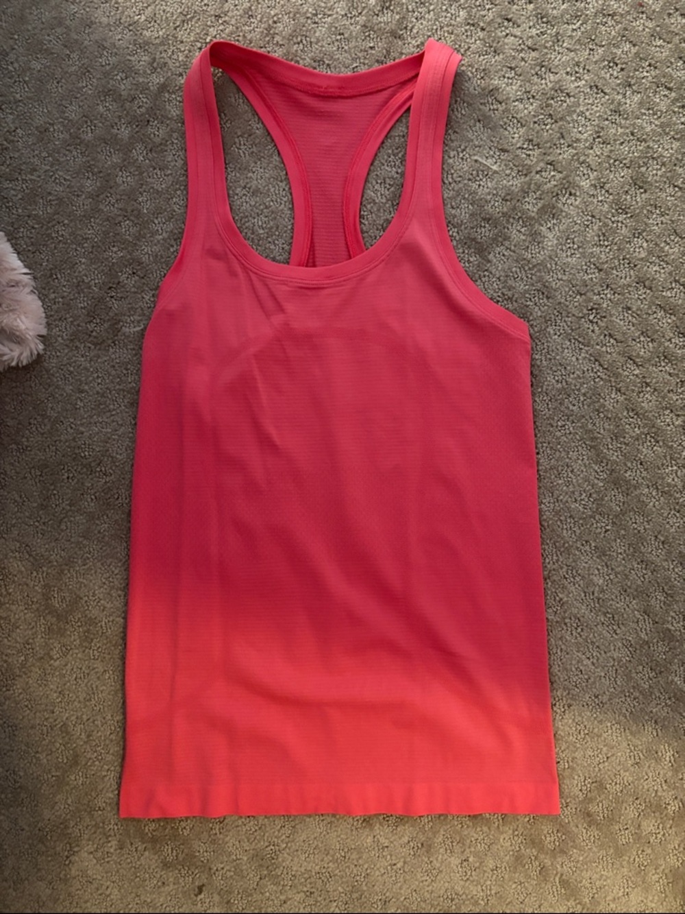 lululemon athletica Coral Pink Racerback Tank